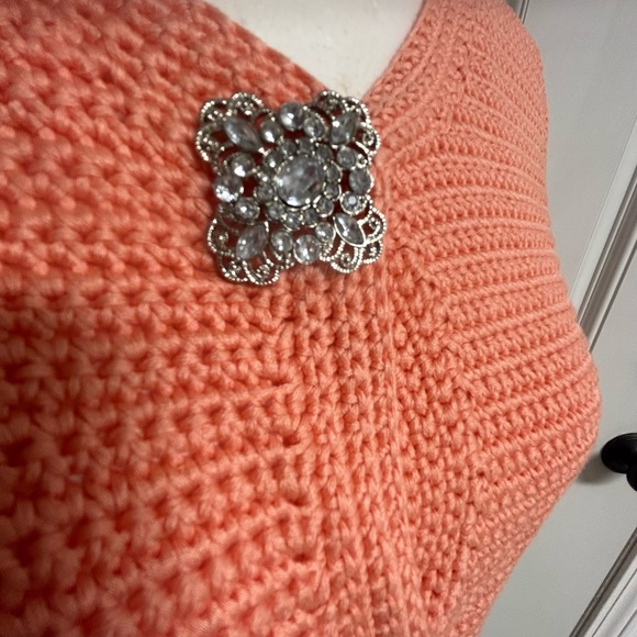 Cynthia Steffe Tangerine Crochet Sweater Jacket Cardigan Size S/P NWOT - Picture 3 of 7